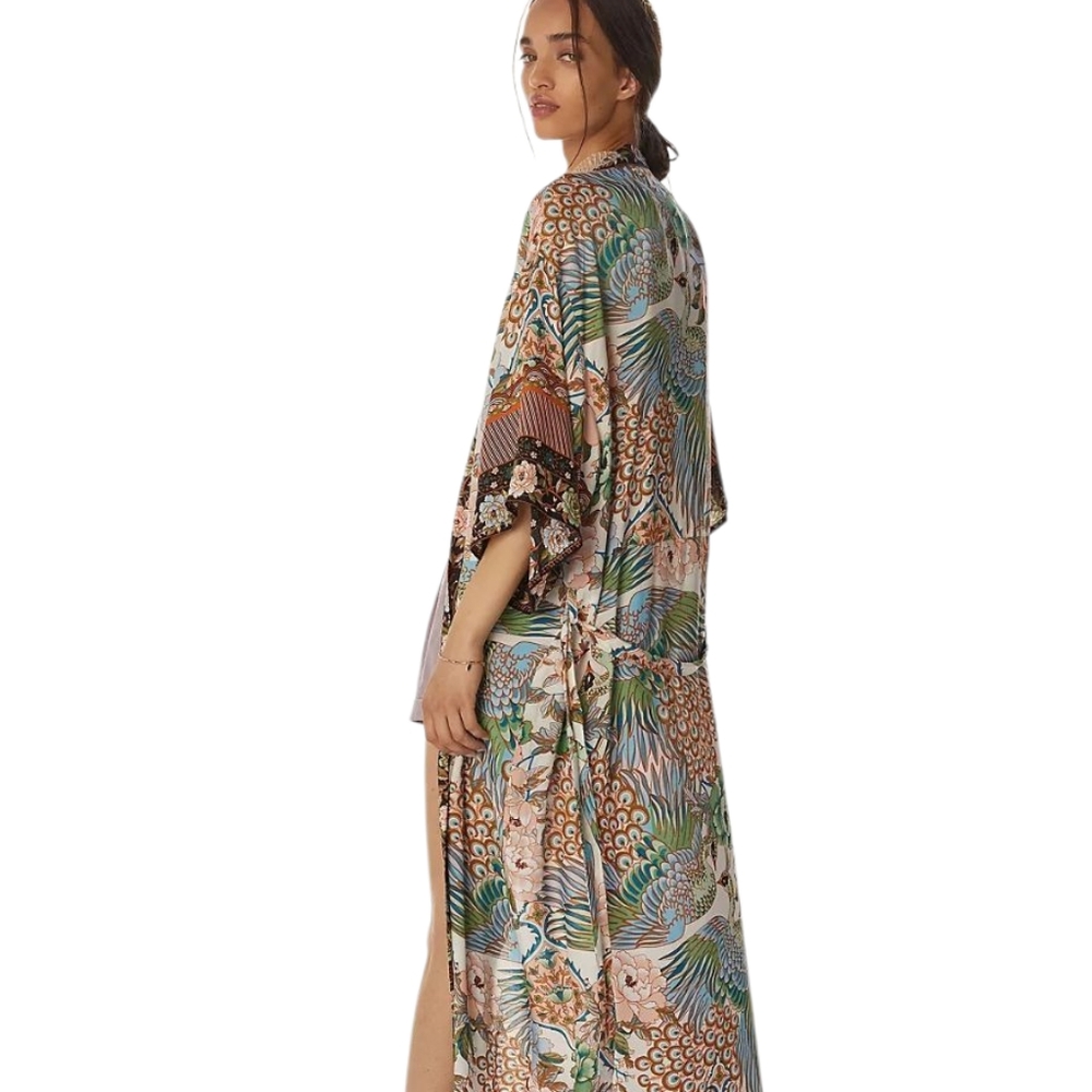 Anthropologie Multicolor Floral Robe